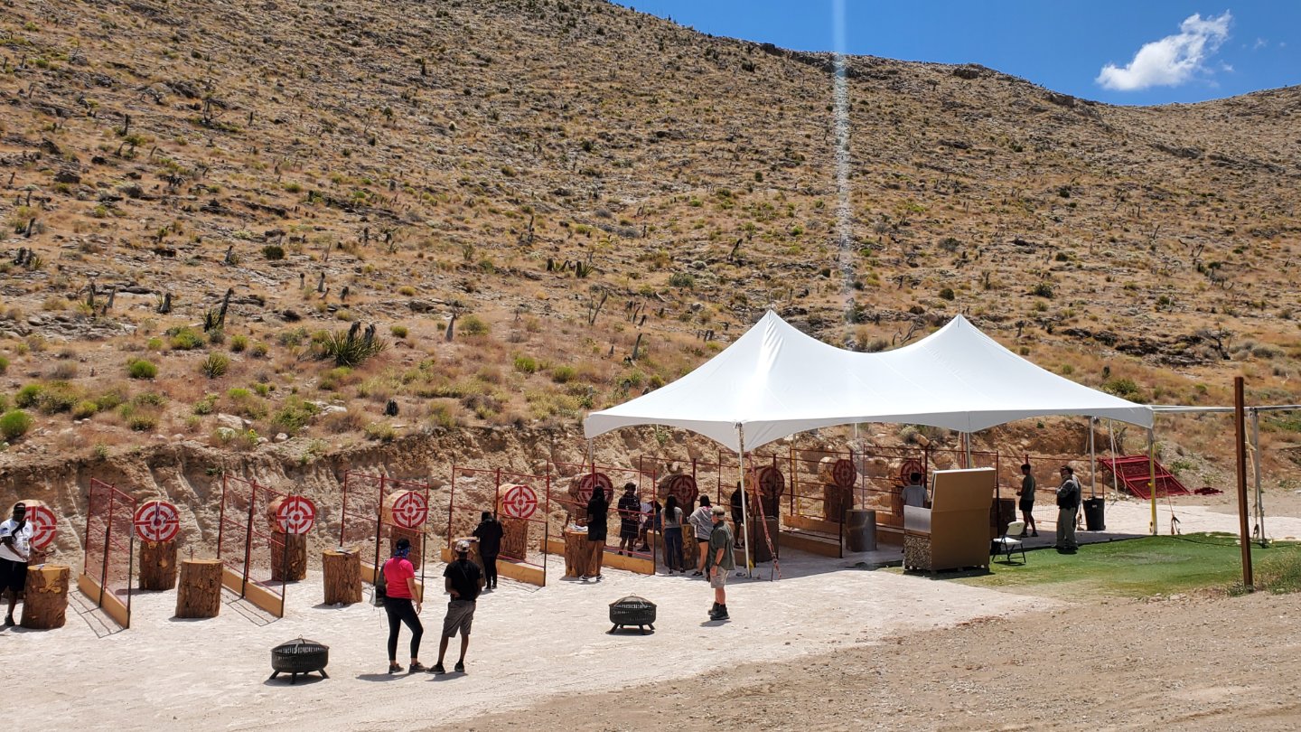 The best outdoor axe throwing in Las Vegas